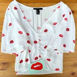 Forever 21 Kiss Top